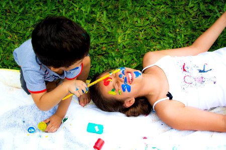 Kids Playing With Colors (97869161)