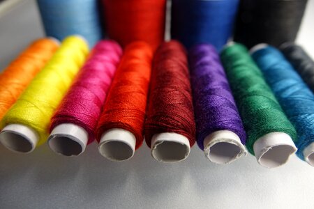 Colorful handarbeiten thread photo