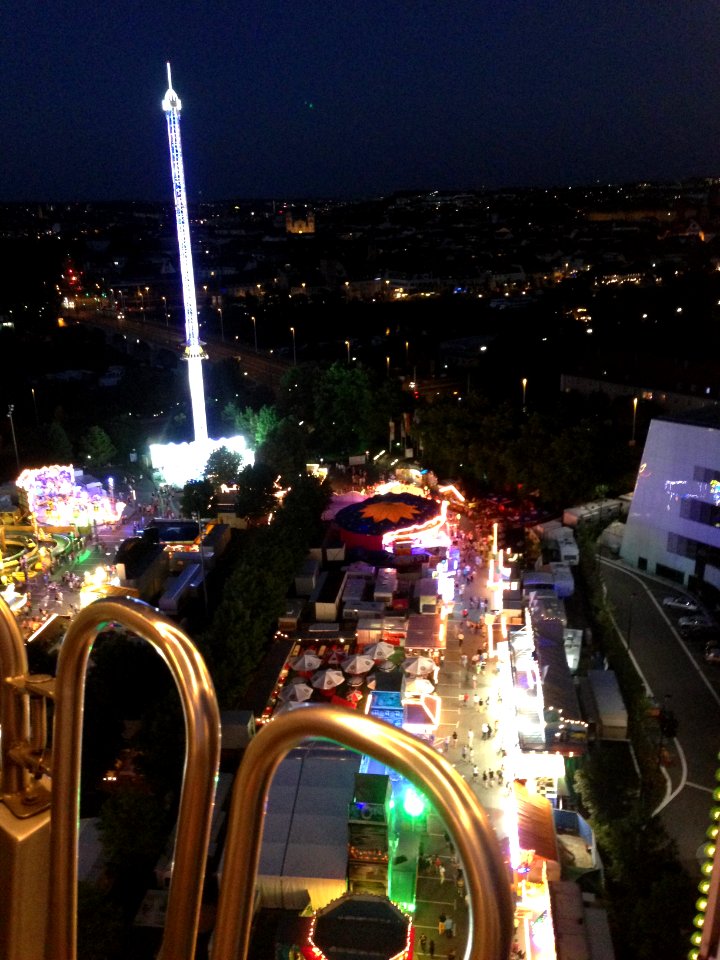 Kiliani Würzburg nachts von Riesenrad
