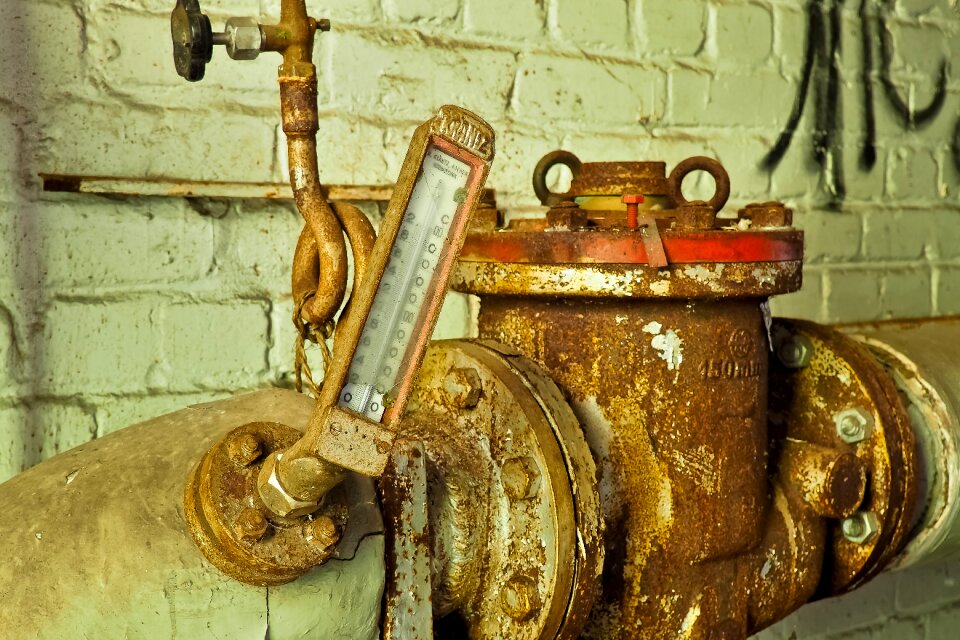 Abandoned industrial building lapsed