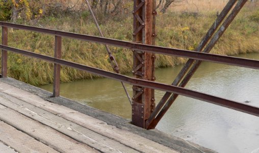 Keya Paha River lowest bridge vertical member