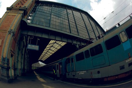 Station glass train
