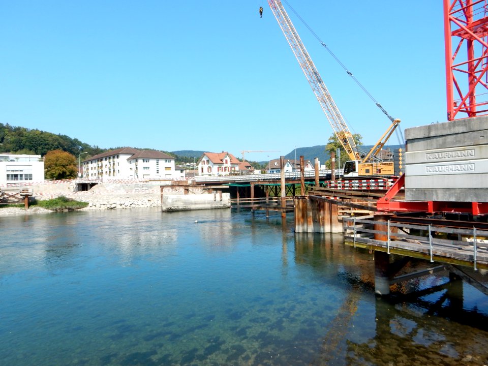 Kettenbrücke Aarau Baustelle 2020 Neubau