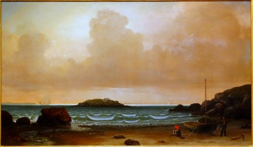 Kettle Island, Manchester, by Fitz Henry Lane, 1859, oil on canvas - Cape Ann Museum - Gloucester, MA - DSC01175