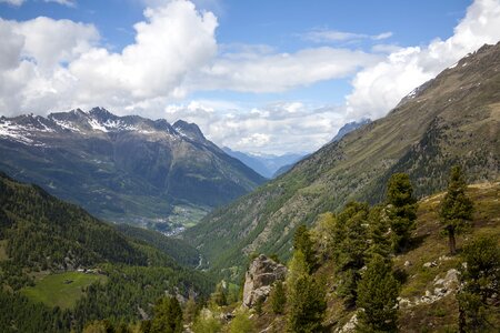 Landscape alpine snow