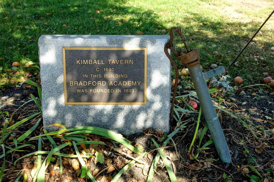 Kimball Tavern (Bradford Academy) Memorial - Bradford, Massachusetts - DSC06290