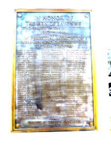Killen Pk WWI honor roll plaque Bayonne jeh