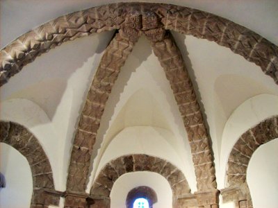 Kilpeck church, sanctuary roof