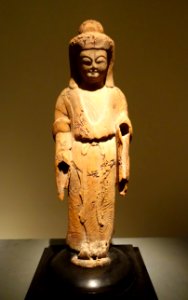 Kichijo-ten, Goddess of Fortune, Virtue, and Beauty, Japan, Heian period, 11th century AD, cypress wood, traces of paint - Ethnological Museum, Berlin - DSC02106