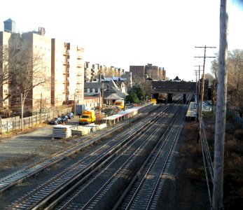 Kew Gardens LIRR fr 82 Av overpass jeh photo