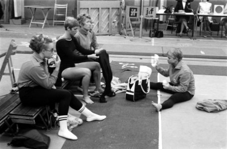 Keur turninterland Nederland tegen West-Duitsland in Groningen. 1 Ingrid Sandler, Bestanddeelnr 922-8085