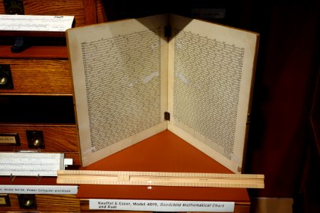 Keuffel & Esser Model 4019, Goodchild Mathematical Chart and Rule - MIT Slide Rule Collection - DSC03592