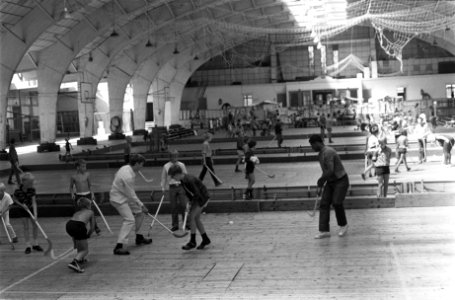 Kinderen spelen hockey, Bestanddeelnr 922-6343