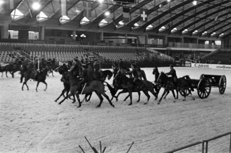 Kings Troop Royal Horse Artillery repeteert in RAI Amsterdam in verband met Jump, Bestanddeelnr 933-1422