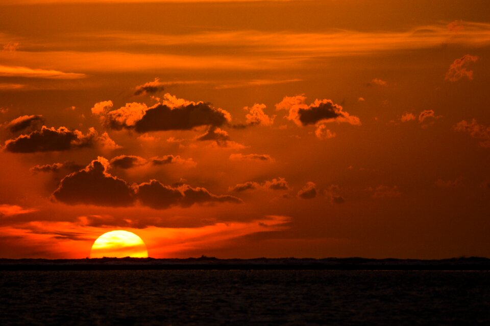 Evening sky abendstimmung sea