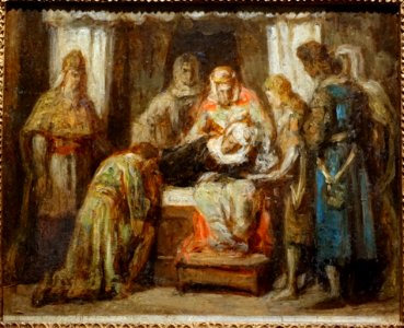 King Pedro and Dona Ines de Castro, by Caetano Moreira da Costa Lima, oil on carboard - Museu Nacional de Soares dos Reis - Porto, Portugal - DSC00711