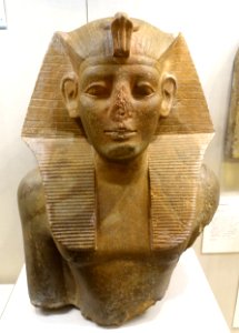King Neferhotep, Abydos, Egypt, Middle Kingdom, Dynasty 13, reign of Neferhotep, c. 1750 BC, quartzite - Oriental Institute Museum, University of Chicago - DSC07792