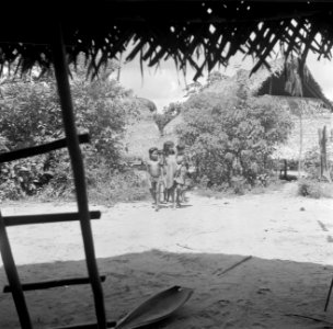 Kinderen in het indianendorp Pierrekondre in Suriname, Bestanddeelnr 252-6479