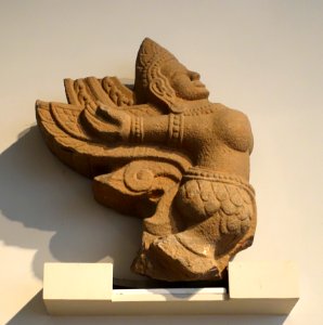 Kimnari, Thap Mam, Binh Dinh, 12th-13th century AD, sandstone - Museum of Vietnamese History - Ho Chi Minh City - DSC06123