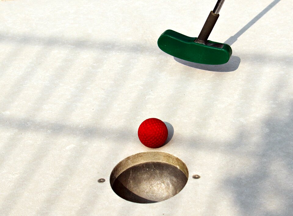 Mini golf ball ball minigolf plant