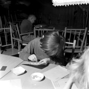 Kinderen in het Reinildahuis in de Marnixstraat 28 Amsterdam, Bestanddeelnr 908-4756
