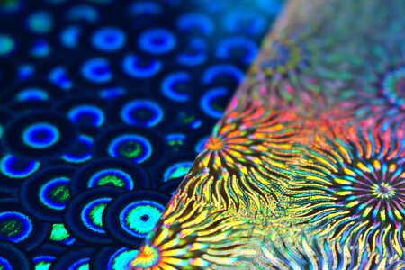 Paper hologram rainbow