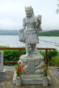 Keneō, beside the Sanzu River bridge at Lake Usori - Mount Osore - Mutsu, Aomori - DSC00220
