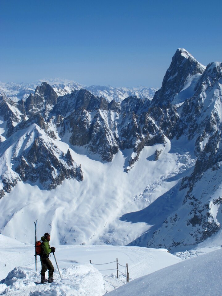 Ski summit snow