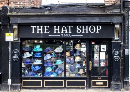 Business window headwear photo