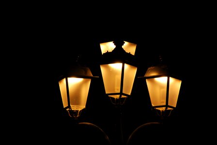 Lighting lantern lamp post photo