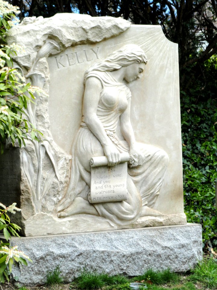 Kelly - Sculpture in Mount Auburn Cemetery - DSC06482