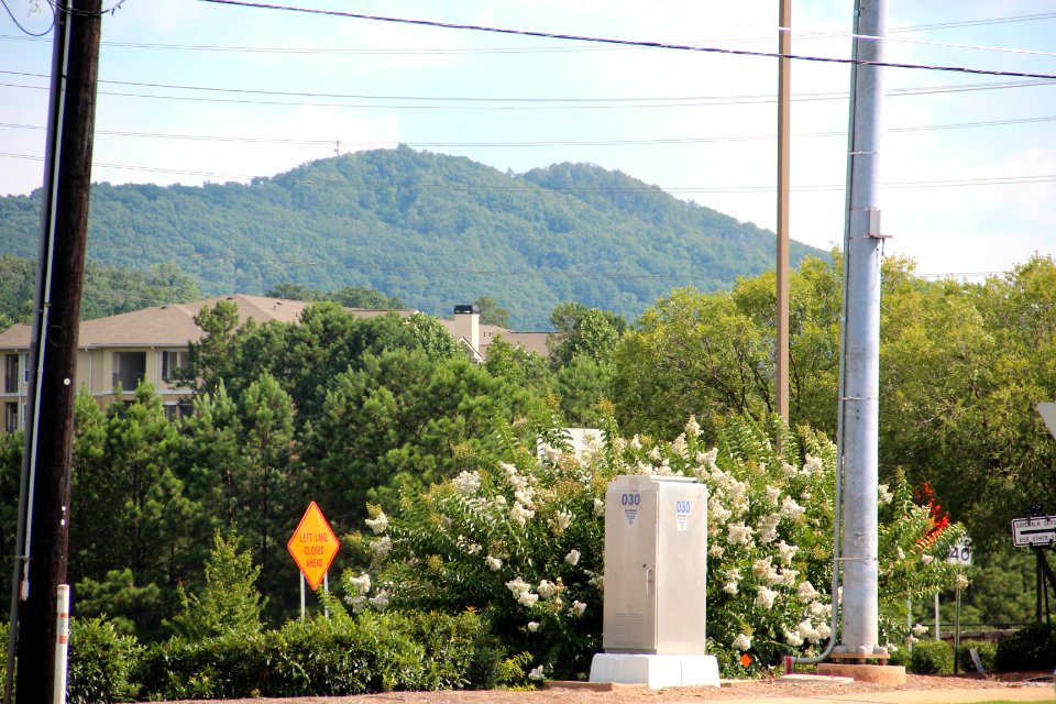 Kennesaw Mountain viewed from Barrett Parkway, July 2017
