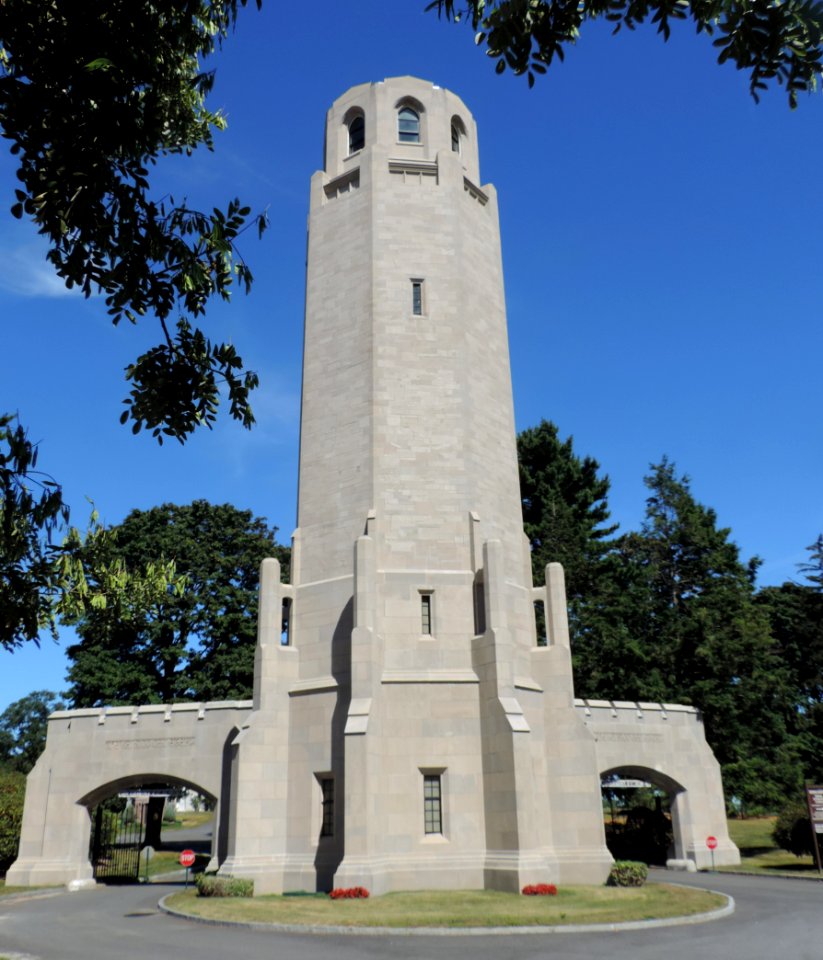 Kensico Sharon cemetery entry tower jeh