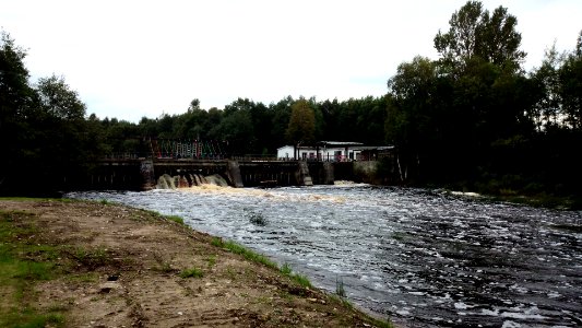 Kehra pulp mill dam