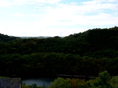 Kermeter from Urftdam viewpoint north in September 2019 02