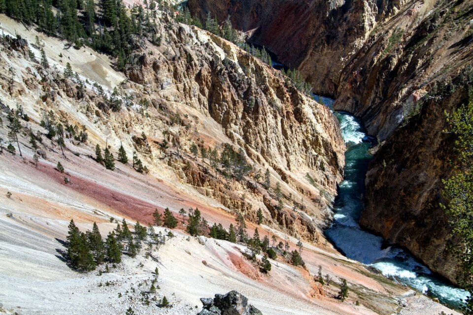 Usa yellowstone river yellowstone grand canyon photo