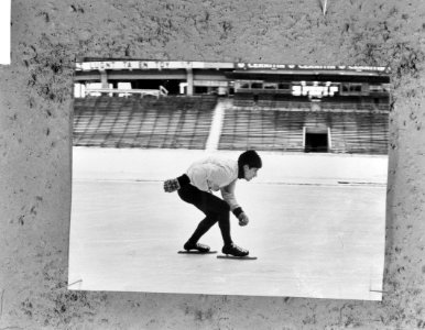 Kees Verkerk in actie (schaatsrijder), Bestanddeelnr 917-4151