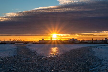 St petersburg sunset beauty photo