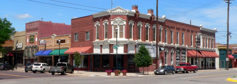 Kearney, Nebraska NE corner Central x Railroad from SW 3 long