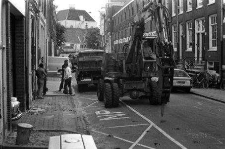 Kerkstraat te Amsterdam opgebroken voor werkzaamheden, Bestanddeelnr 926-5503