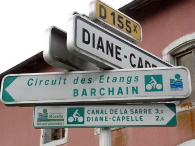 Kerprich-aux-Bois (Moselle) panneaux véloroutes