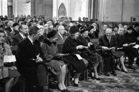 Kerkdienst ter herdenking 150-jarig Koninkrijk in Domkerk te Utrecht. Tijdens de, Bestanddeelnr 915-8021