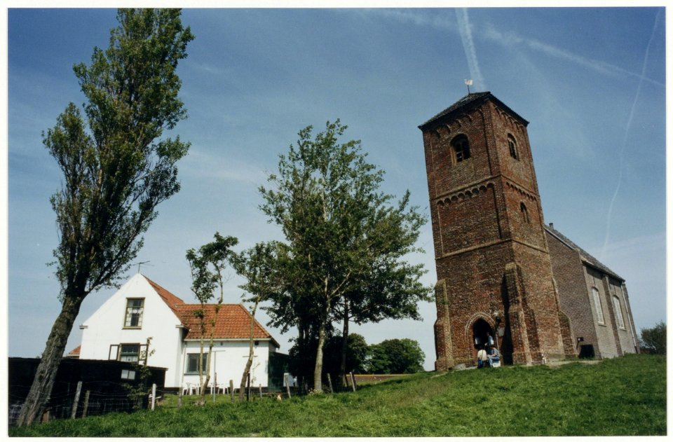 Kerkje De Stompe Toren Spaarnwoude. NL-HlmNHA 54037310