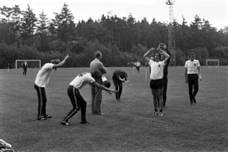 Kernploeg Nederlands elftal bijeen in Zeist in KNVB sportcentrum Rinus Michels , Bestanddeelnr 927-2082