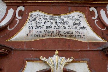 Kleinenberg - Seitenportal - Inschrift