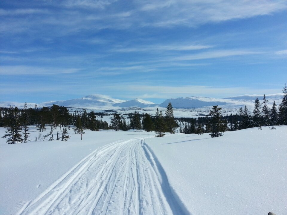 Norway landscape clouds photo