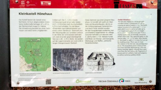 Kleinkastell Höhnehaus Infotafel 4