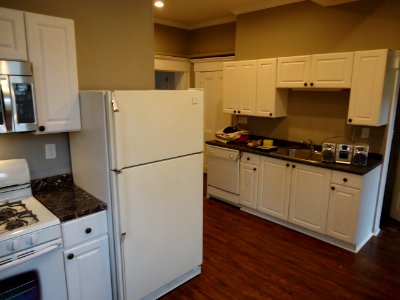 Kitchen renovation project mostly finished tools still on counter