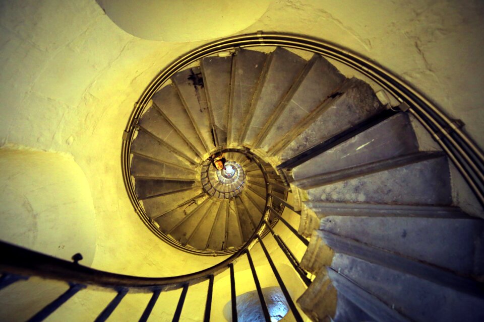 Handrail spiral search