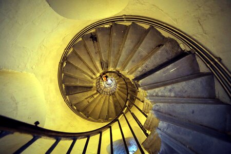 Handrail spiral search